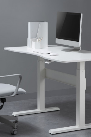 Живые фото Пневматический стол Air Desk (L) белый