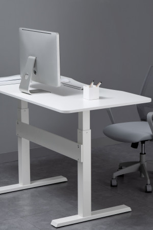 Живые фото Пневматический стол Air Desk (L) белый