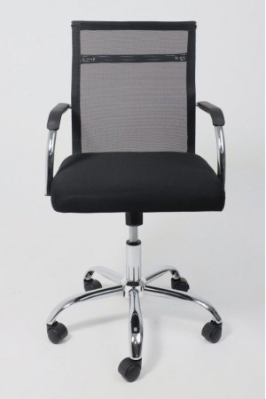Живые фото Кресло поворотное Akshome MARIS (Марис) черный/черный