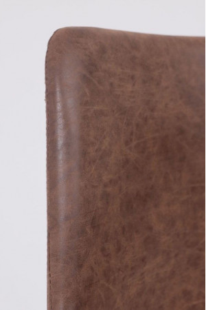 Живые фото Кресло AksHome GIN темно-коричневый/черный