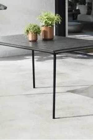 Живые фото Стол уличный Metal Outdoor бронза