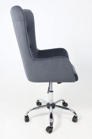 Живые фото Кресло BELLA (Белла) XL Kiton 713 Graphite велюр/графит