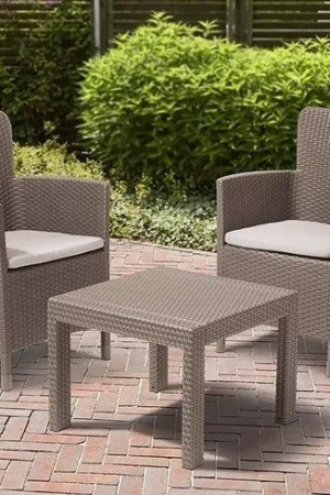 Живые фото Набор мебели Rosario balcony set капучино