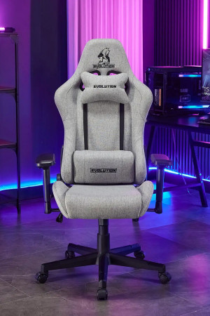 Живые фото  Кресло Evolution Tactic PRO Grey серый
