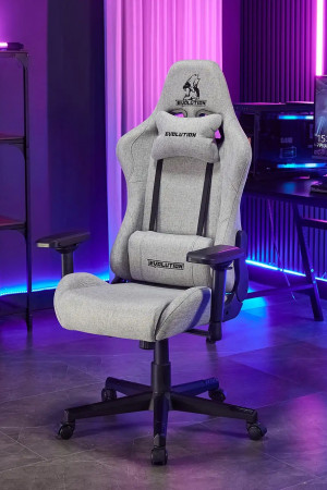 Живые фото  Кресло Evolution Tactic PRO Grey серый