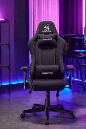 Живые фото  Кресло Evolution Tactic PRO Black черный