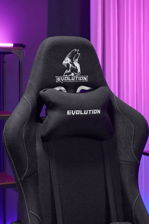 Живые фото  Кресло Evolution Tactic PRO Black черный