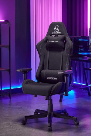 Живые фото  Кресло Evolution Tactic PRO Black черный