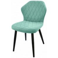 Стул  Гальваник Бергамо ткань Catania Aquamarine / черный купить в Минске