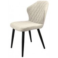 Стул Гальваник Бергамо ткань Catania Ivory / черный купить в Минске