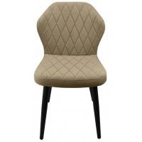 Стул  Гальваник Бергамо ткань Catania Latte / черный купить в Минске