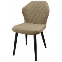 Стул  Гальваник Бергамо ткань Catania Latte / черный купить в Минске