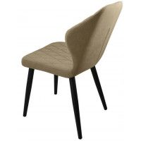 Стул  Гальваник Бергамо ткань Catania Latte / черный купить в Минске