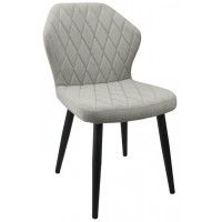 Стул Гальваник Бергамо ткань Catania Smoke / черный