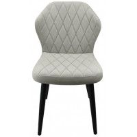 Стул  Гальваник Бергамо ткань Catania Smoke / черный купить в Минске