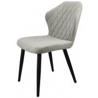 Стул  Гальваник Бергамо ткань Catania Smoke / черный купить в Минске