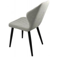 Стул  Гальваник Бергамо ткань Catania Smoke / черный купить в Минске