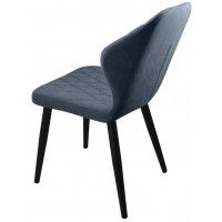 Стул  Гальваник Бергамо ткань Catania Steel / черный купить в Минске