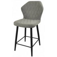 Стул Гальваник Бергамо полубарный ткань Catania Smoke / черный купить в Минске Стул Гальваник Бергамо полубарный ткань Catania Smoke / черный купить в Минске