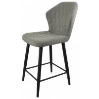 Стул Гальваник Бергамо полубарный ткань Catania Smoke / черный купить в Минске Стул Гальваник Бергамо полубарный ткань Catania Smoke / черный купить в Минске