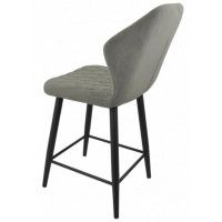 Стул Гальваник Бергамо полубарный ткань Catania Smoke / черный купить в Минске Стул Гальваник Бергамо полубарный ткань Catania Smoke / черный купить в Минске