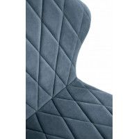 Стул  Гальваник Бергамо полубарный ткань Catania Steel / черный купить в Минске