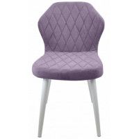 Стул  Гальваник Бергамо ткань Catania Lavender / белый купить в Минске
