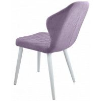 Стул  Гальваник Бергамо ткань Catania Lavender / белый купить в Минске