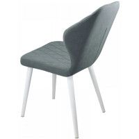 Стул  Гальваник Бергамо ткань Catania Silver / белый купить в Минске