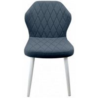 Стул  Гальваник Бергамо ткань Catania Steel / белый купить в Минске