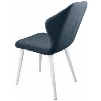 Стул  Гальваник Бергамо ткань Catania Steel / белый купить в Минске