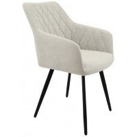 Стул  Гальваник Диаманте лофт Catania Ivory / черный