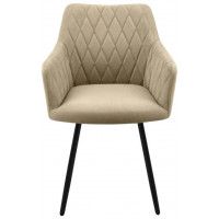 Стул  Гальваник Диаманте лофт Catania Latte / черный купить в Минске