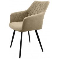 Стул  Гальваник Диаманте лофт Catania Latte / черный купить в Минске