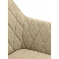 Стул  Гальваник Диаманте лофт Catania Latte / черный купить в Минске