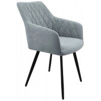 Стул  Гальваник Диаманте лофт Catania Silver / черный