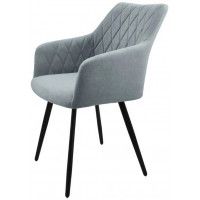 Стул  Гальваник Диаманте лофт Catania Silver / черный купить в Минске