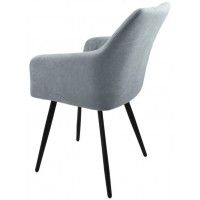 Стул  Гальваник Диаманте лофт Catania Silver / черный купить в Минске