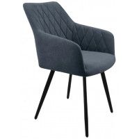 Стул  Гальваник Диаманте лофт Catania Steel / черный