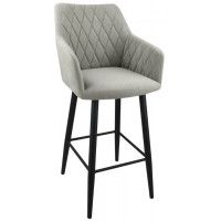 Стул барный Гальваник Диаманте Catania Smoke / черный Стул барный Гальваник Диаманте Catania Smoke / черный