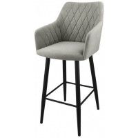 Стул барный Гальваник Диаманте Catania Smoke / черный купить в Минске