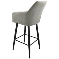 Стул барный Гальваник Диаманте Catania Smoke / черный купить в Минске