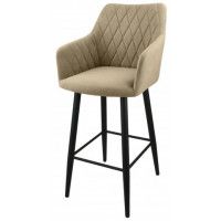 Стул полубарный Гальваник Диаманте Catania Latte / черный купить в Минске