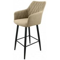 Стул полубарный Гальваник Диаманте Catania Latte / черный купить в Минске