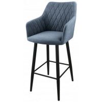 Стул полубарный Гальваник Диаманте Catania Steel / черный купить в Минске