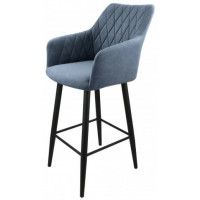 Стул полубарный Гальваник Диаманте Catania Steel / черный купить в Минске