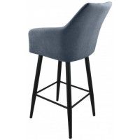 Стул полубарный Гальваник Диаманте Catania Steel / черный купить в Минске