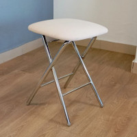 Табурет Гальваник Экстра складной Catania Ivory / хром купить в Минске