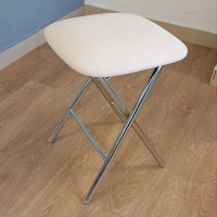 Табурет Гальваник Экстра складной Catania Ivory / хром купить в Минске