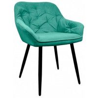 Стул Гальваник Генуя Catania Aquamarine / черный